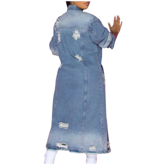 Distressed Jean jacket