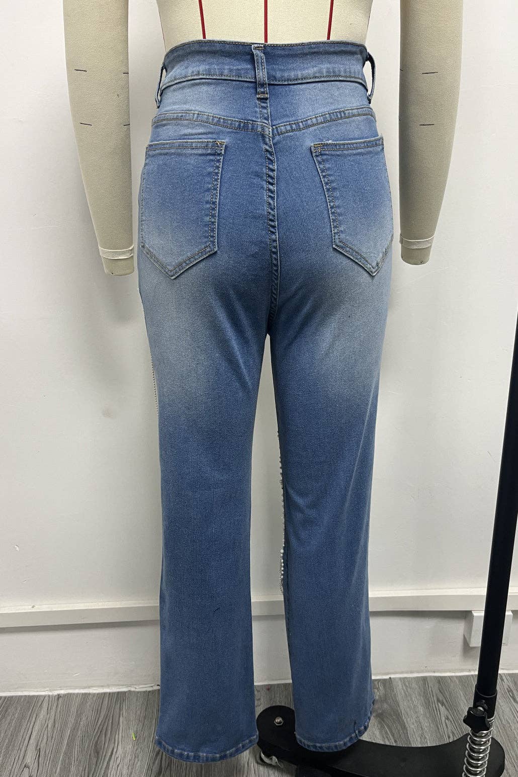 WOMEN FASHION CASUAL DENIM PANTS: S